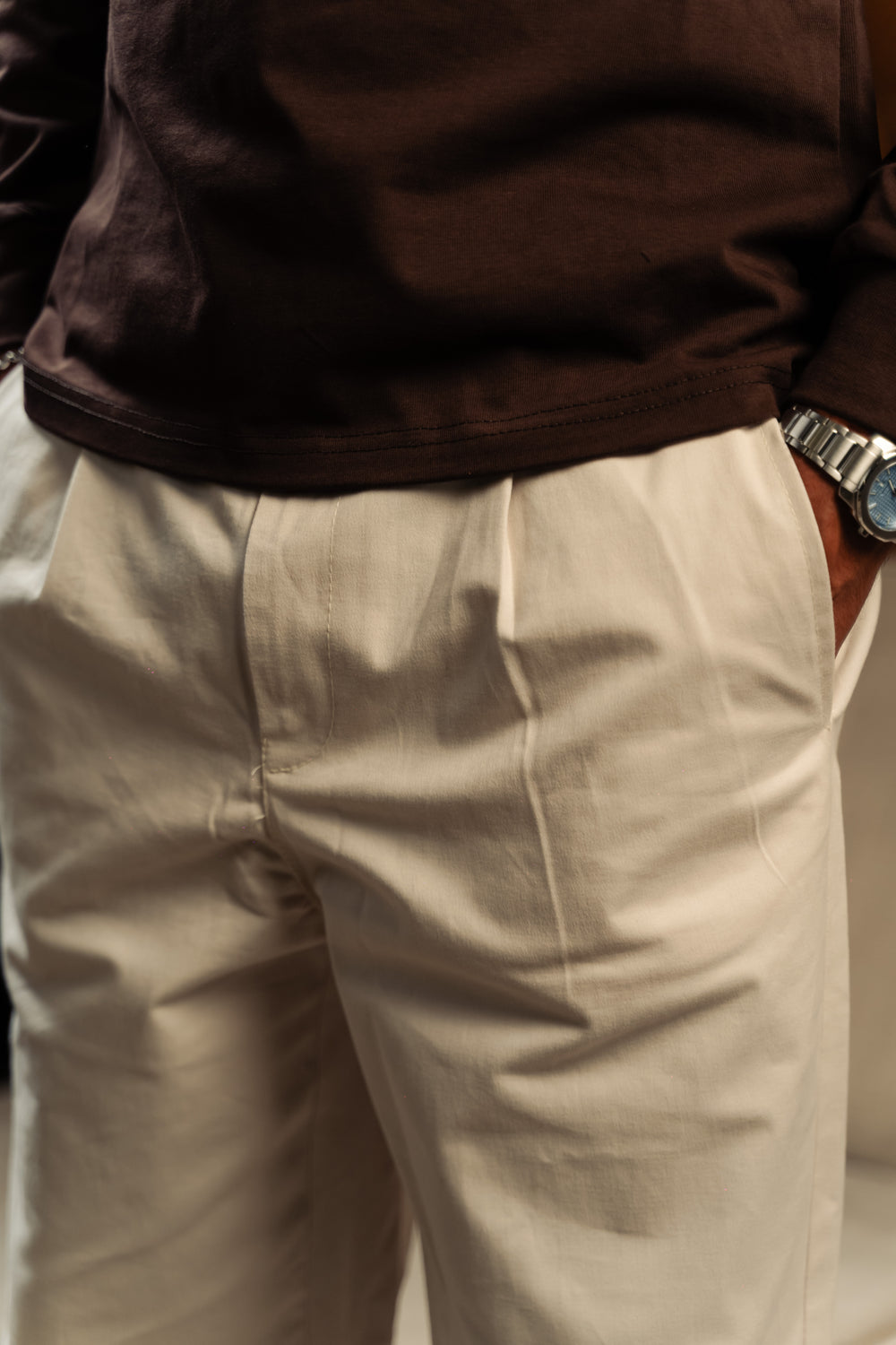 Beige Chino Pants